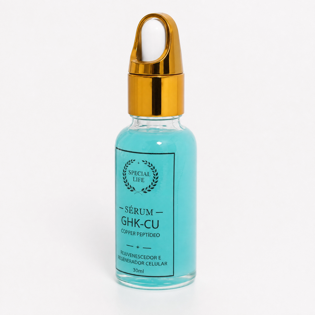 Sérum GHK-CU Copper Peptídeo – Rejuvenescedor e Regenerador Celular | 30ml
