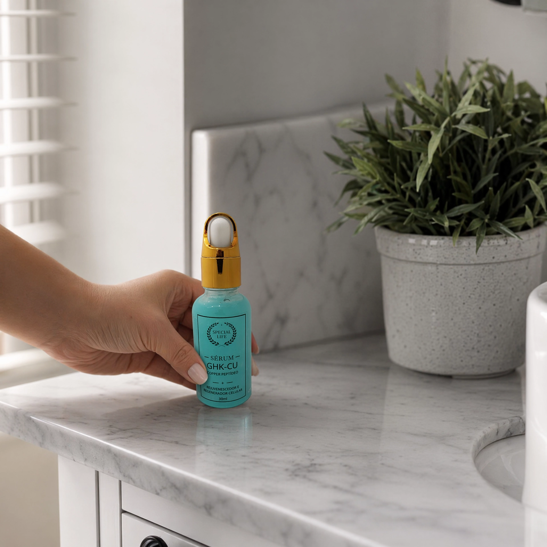 Sérum GHK-CU Copper Peptídeo – Rejuvenescedor e Regenerador Celular | 30ml