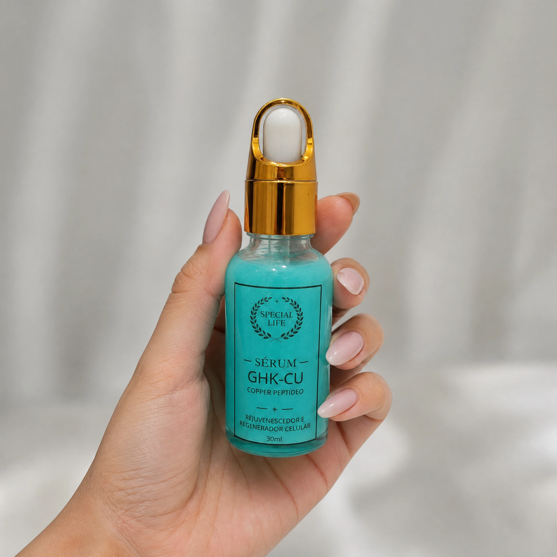 Sérum GHK-CU Copper Peptídeo – Rejuvenescedor e Regenerador Celular | 30ml