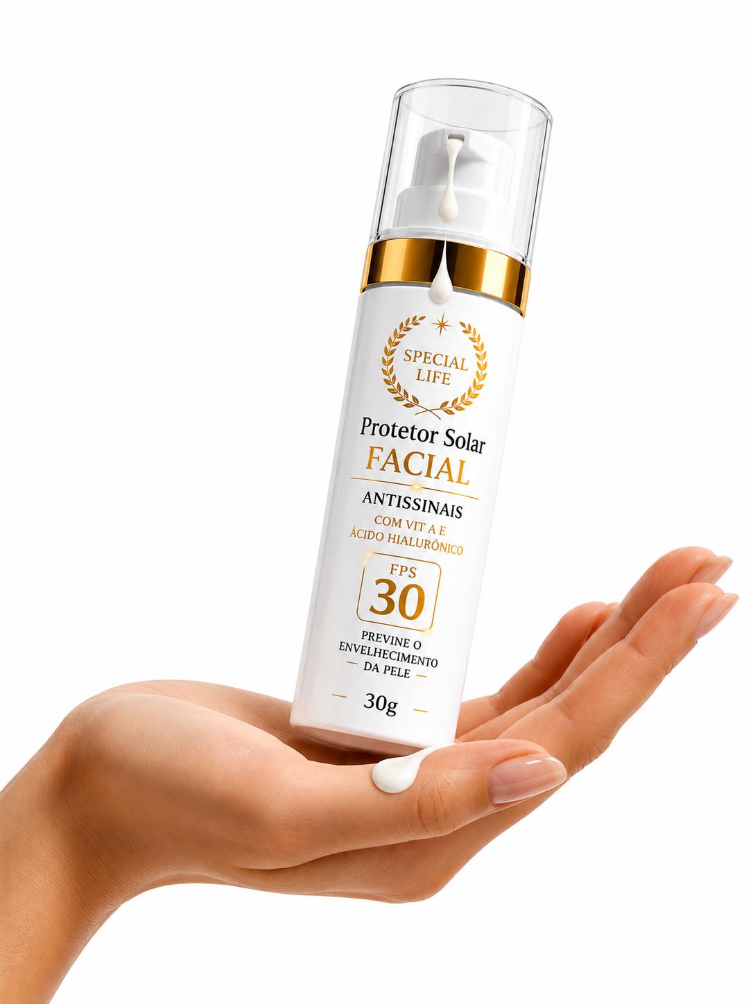 Protetor Solar Facial FPS 30 Proteção UVA UVB