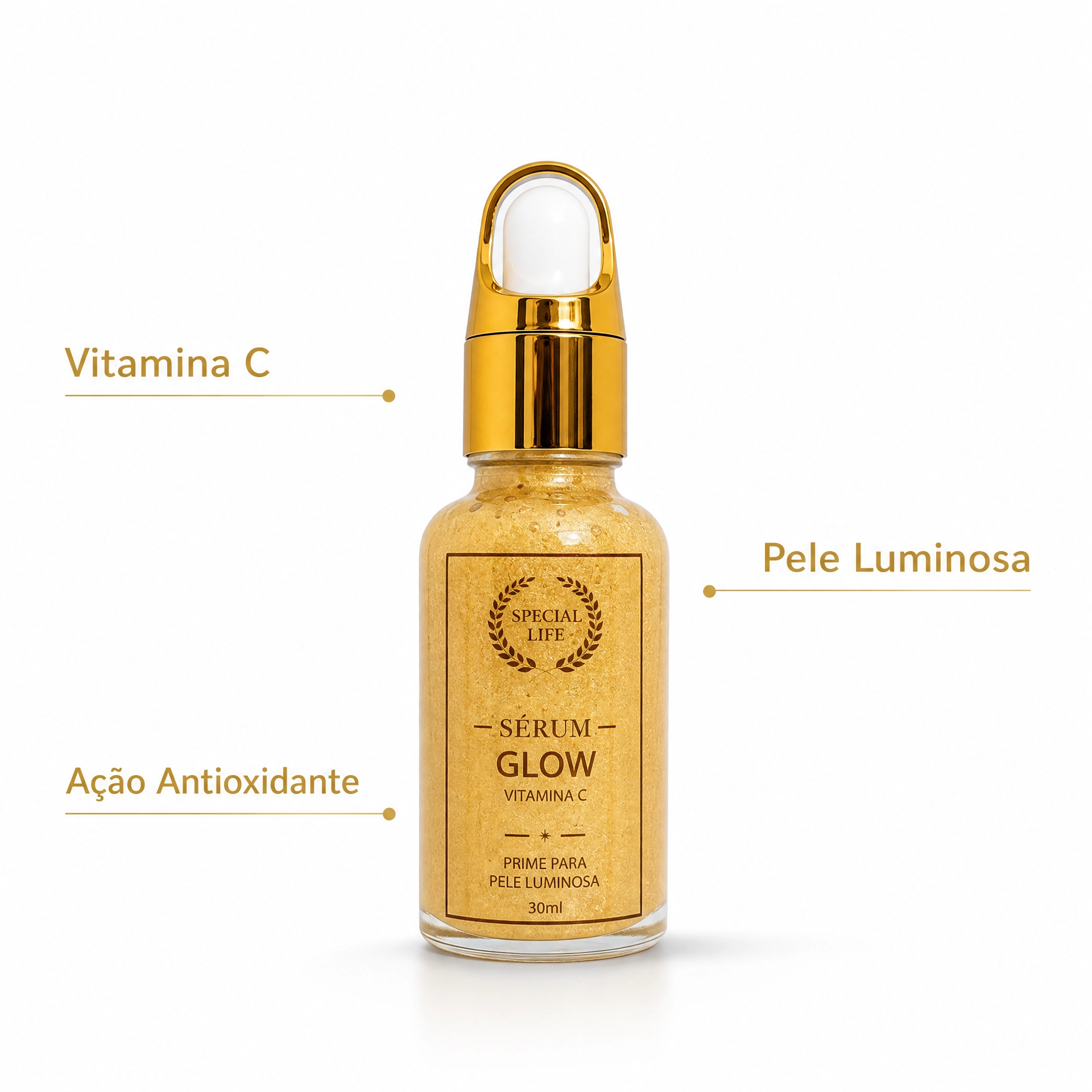 Sérum Glow Vitamina C | Pele Iluminada e Uniforme | 30ml