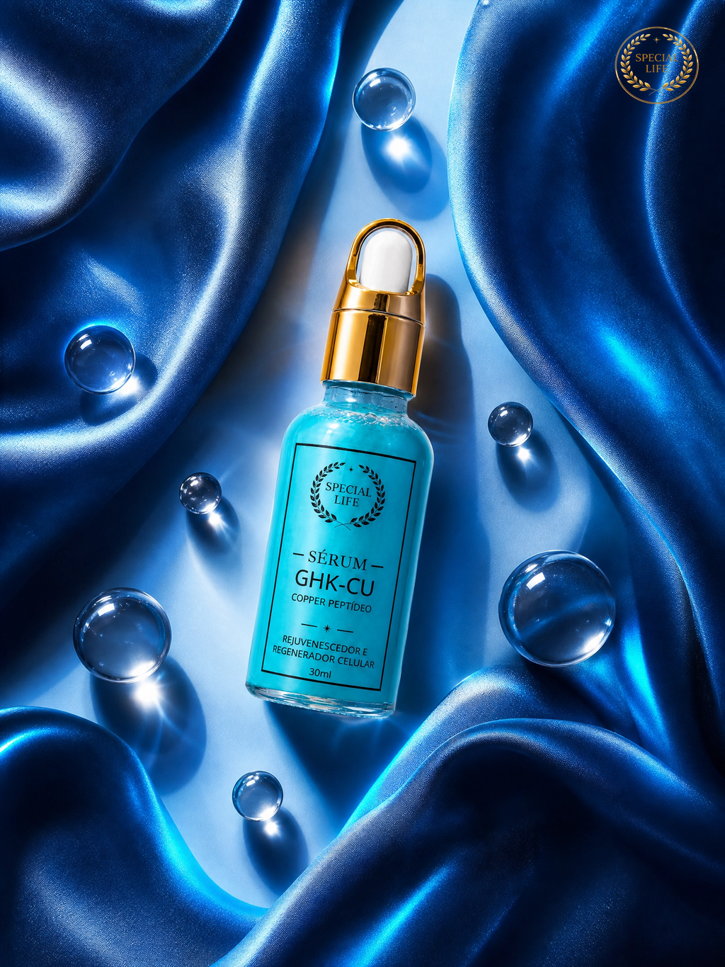 Sérum GHK-CU Copper Peptídeo – Rejuvenescedor e Regenerador Celular | 30ml